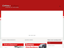 Tablet Screenshot of cortinasypersianas.com.co