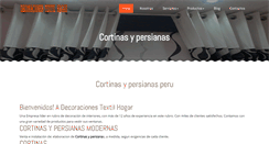 Desktop Screenshot of cortinasypersianas.com.pe